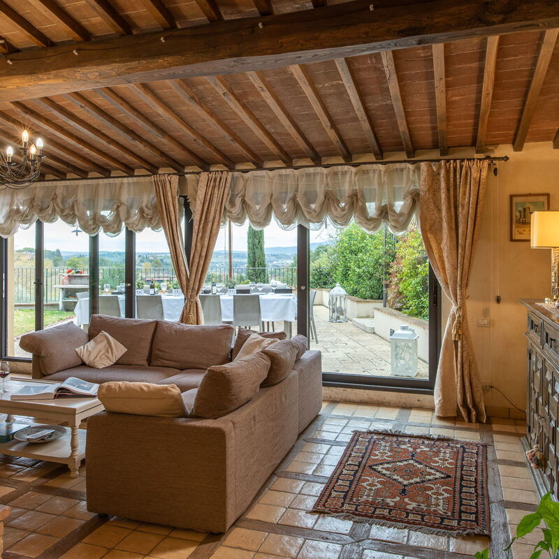 Villa L'elsa Beautiful Country Home With View: Autunno, Estate, Primavera, Soggiorno