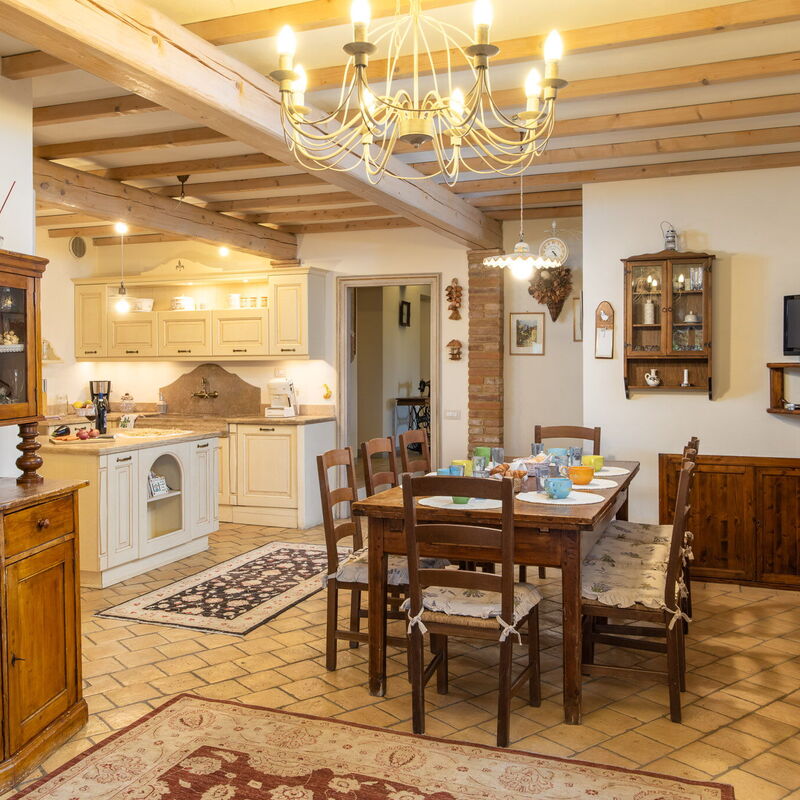 Villa L'elsa Beautiful Country Home With View: Autunno, Estate, Primavera, Sala da pranzo