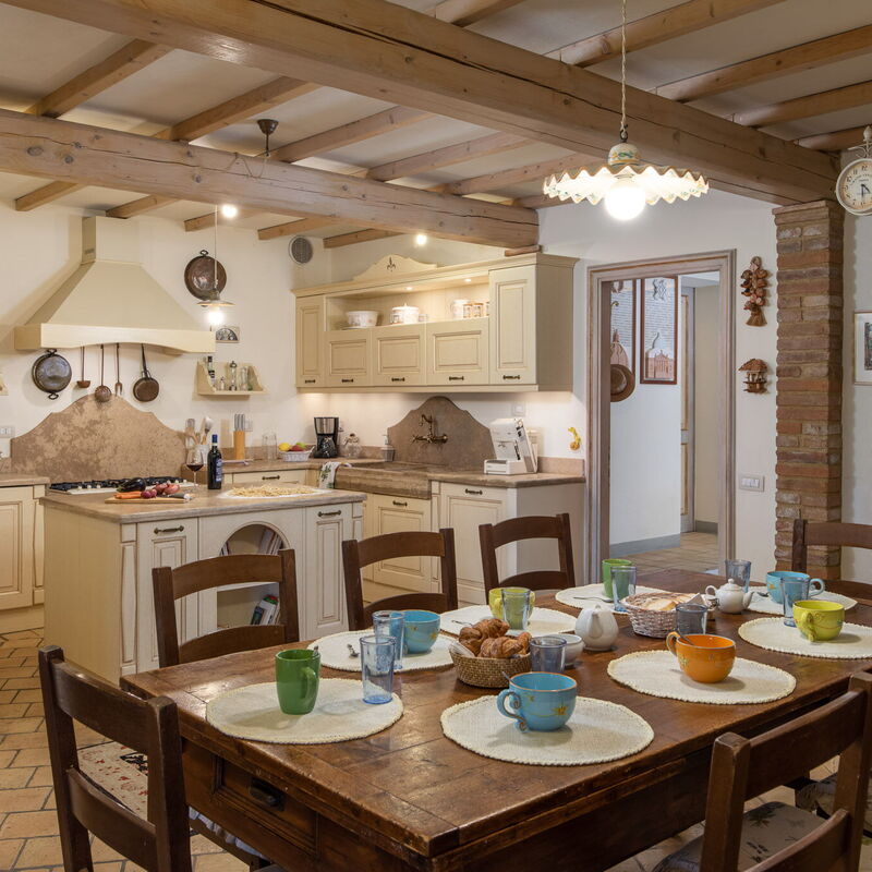 Villa L'elsa Beautiful Country Home With View: Autunno, Cucina, Estate, Primavera, Sala da pranzo