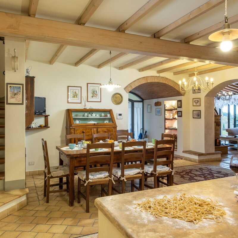 Villa L'elsa Beautiful Country Home With View: Autunno, Estate, Primavera, Sala da pranzo