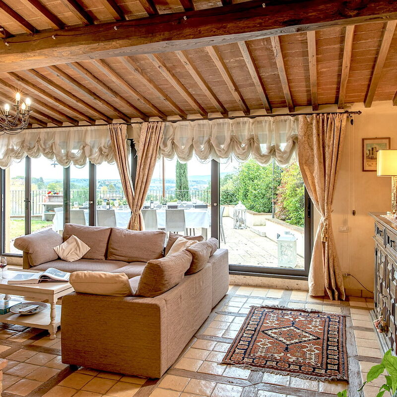 Villa Elsa di Bibbiano Pool, Sauna and View