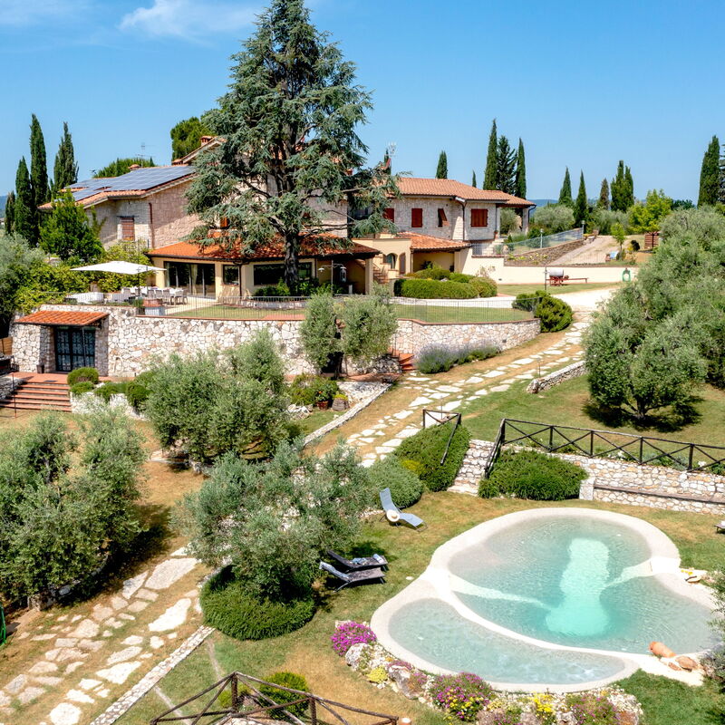 Villa Elsa di Bibbiano Pool, Sauna and View