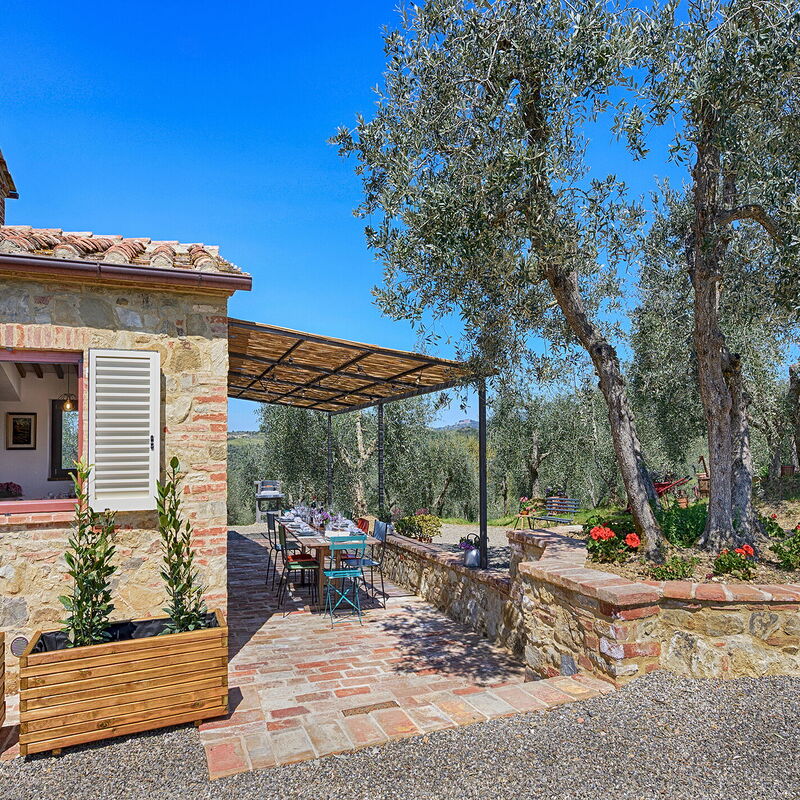 Marielena Authentic Chianti Retreat: Panoramic Views & Private Hot Tub for a Chianti Lifestyle Experience with Private Wine Tasting