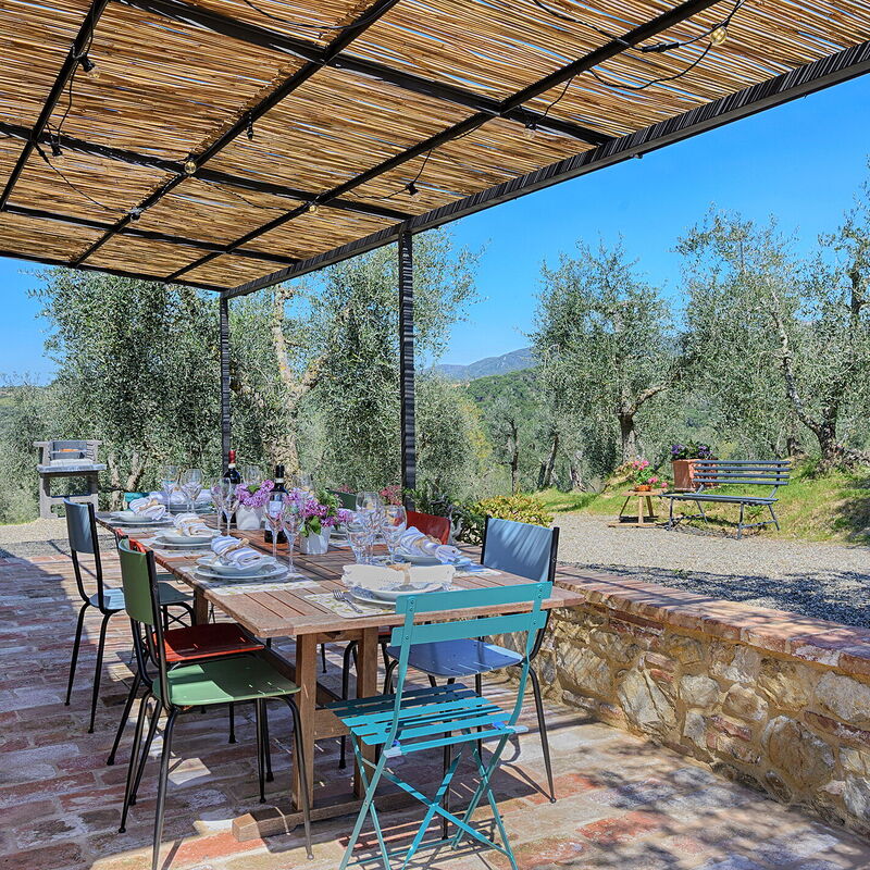 Marielena Authentic Chianti Retreat: Panoramic Views & Private Hot Tub for a Chianti Lifestyle Experience with Private Wine Tasting