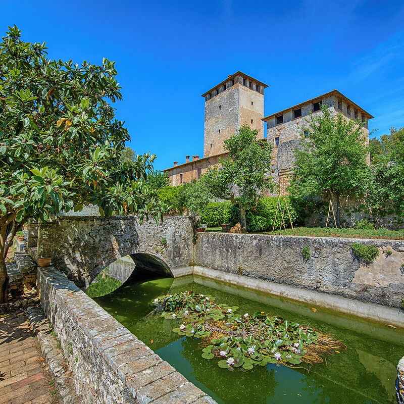 Medieval Castle Living: Vineyards, Swimming Pool & Rustic Tuscan Charm