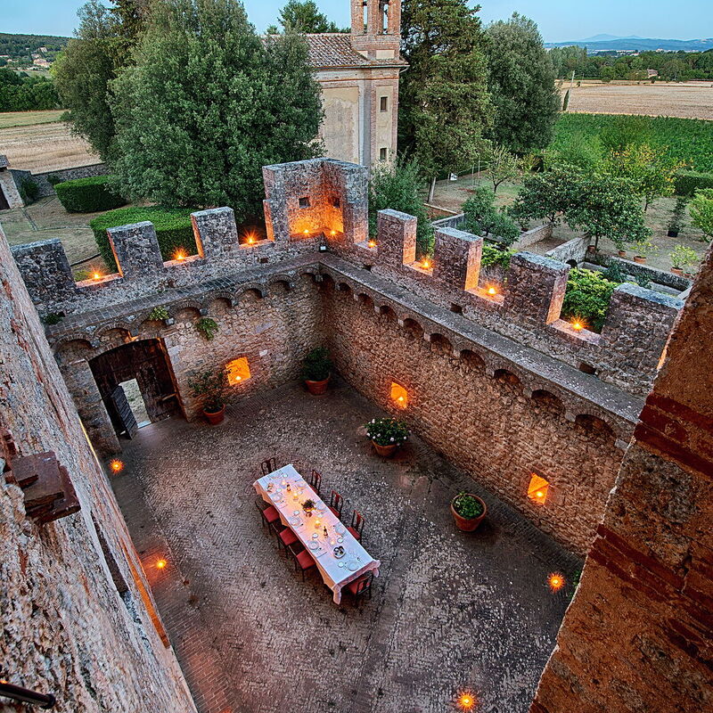 Medieval Castle Living: Vineyards, Swimming Pool & Rustic Tuscan Charm