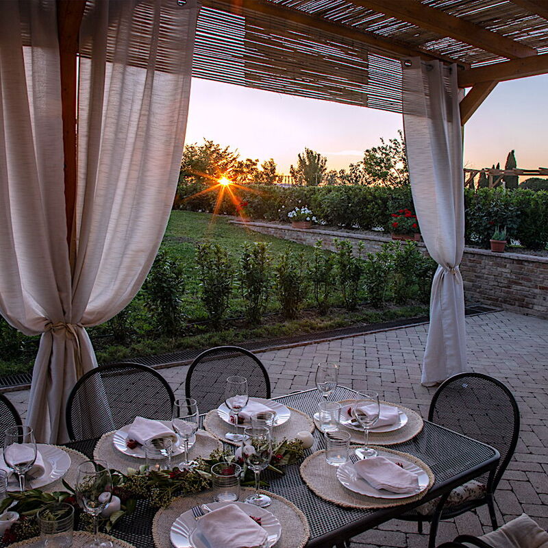 Capanna di Elfo: Balkon / Terrasse / Patio, Frühling, Garten, Herbst, Sommer