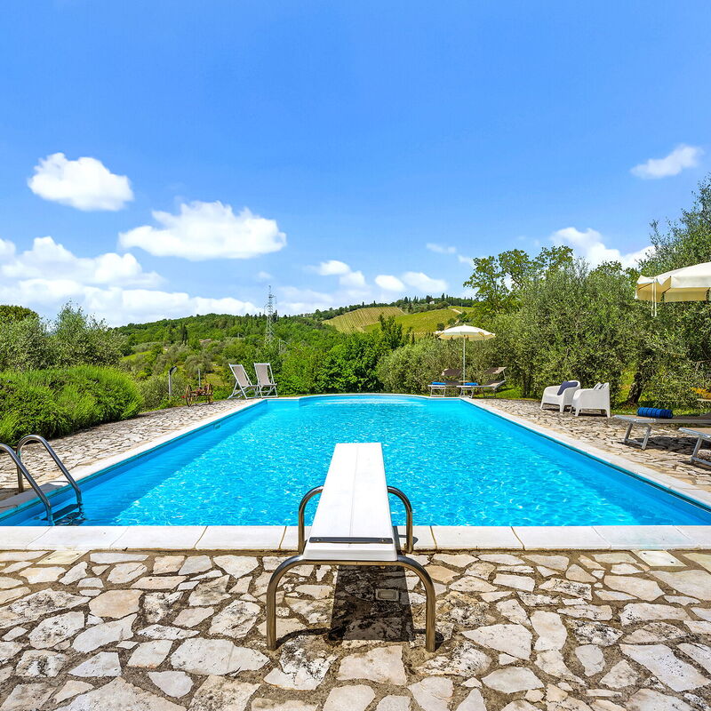 San Sano Retreat, Chianti Vineyard Views & Diving